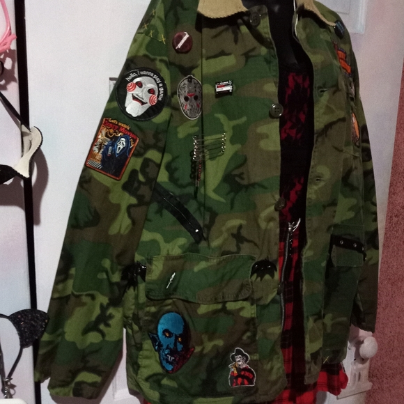 Ultimate Horror lovers custom OOAK Rage camo jacket! SOLD@hosted store - Picture 15 of 16